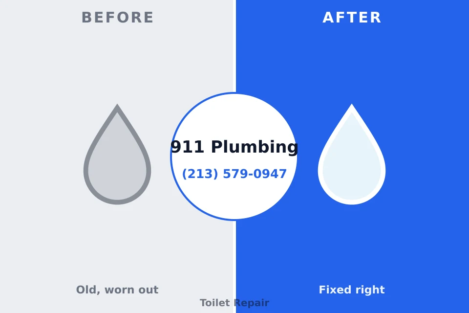 Before and after: plumbing repair Fort Riley, KS